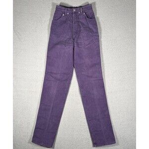 Vintage Rockies Rocky Mountain Jeans Western‎ Bareback Purple Women Size 25WX35L